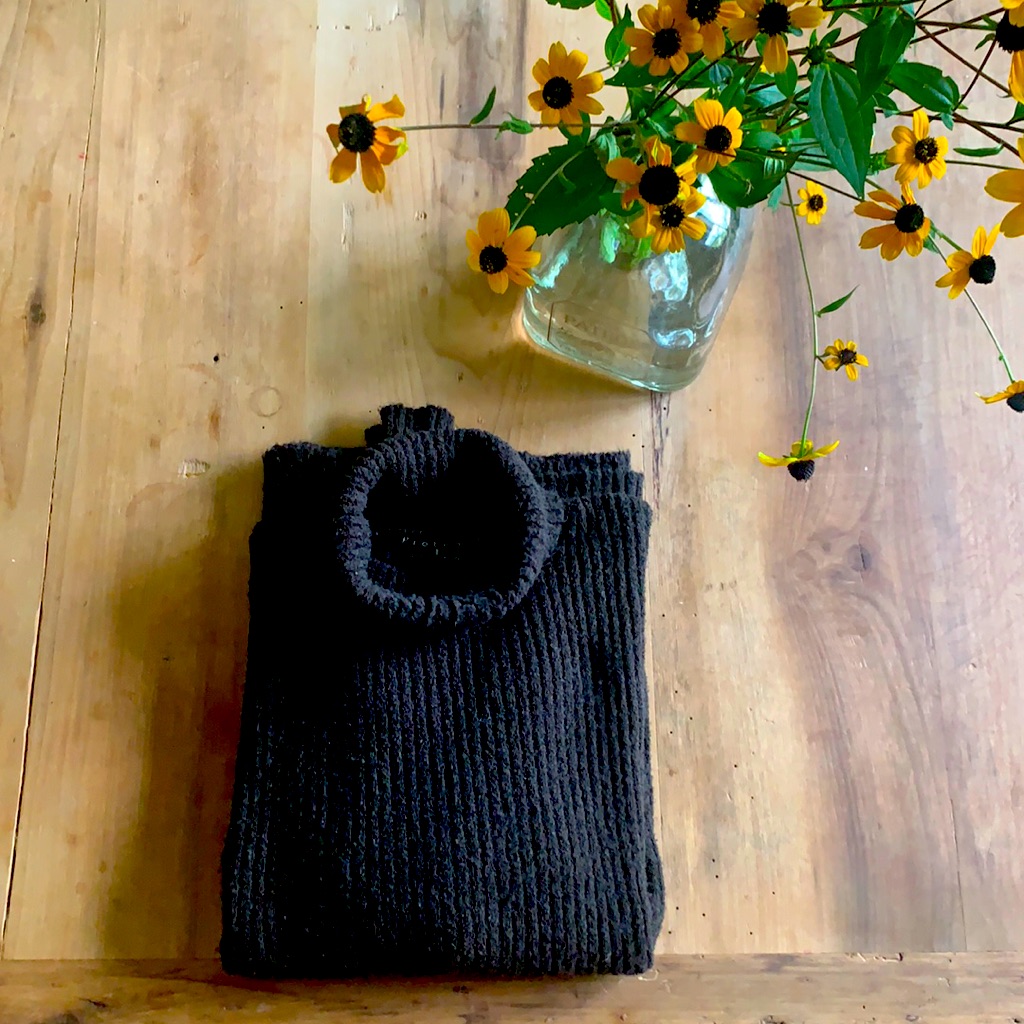 Brown Acrylic Turtle Neck Xl